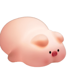 چراغ خواب سیلیونی ضربه ای طرح خوک خوابیده