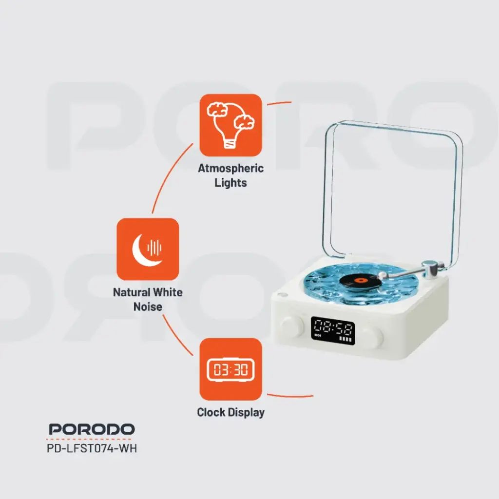 Porodo Lifestyle White Noise Portable Speaker (5)